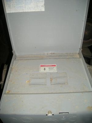 Westinghouse empty 4 slot breaker box