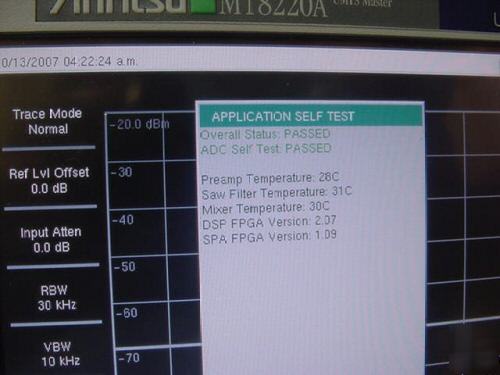 Anritsu mt-8220A umts master/spectrum master