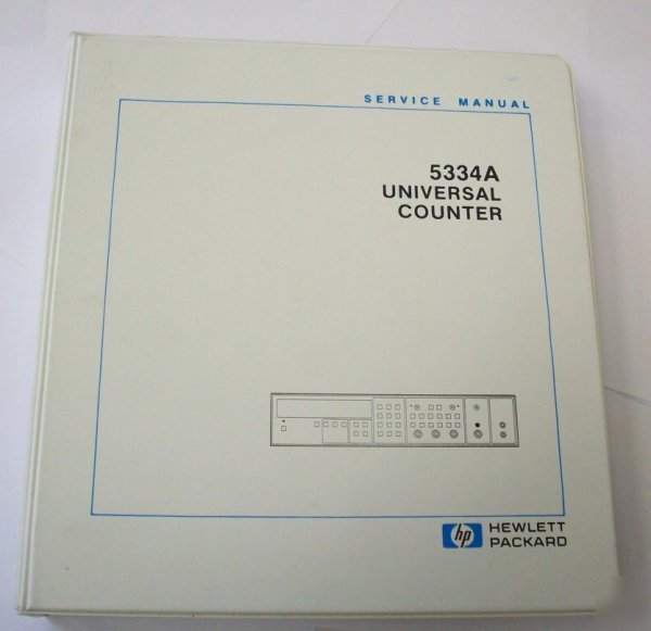 Hp / agilent 5334A service manual - $5 shipping 