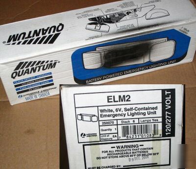 Lithonia lighting ELM2 quantum 2-head emergency light