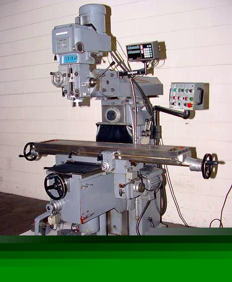 Sharp vh-25 horz/vertical mill w/sony dro, power feeds