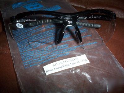 Bouton bifocal reading safety glasses goggles +3.00