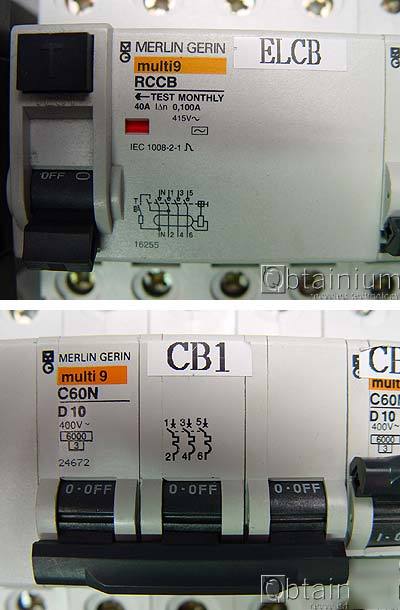 Telemecanique merlin gerin circuit breaker on din rail