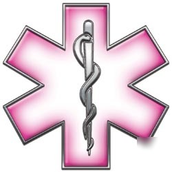 Emt ems mfr medic decal reflective 6