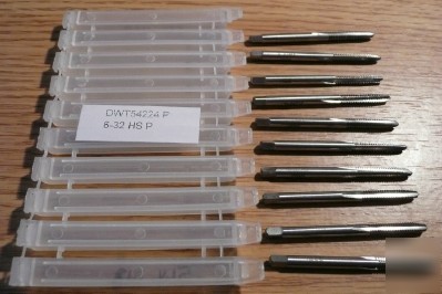 New 10PC hss 6-32 quality import plug tap