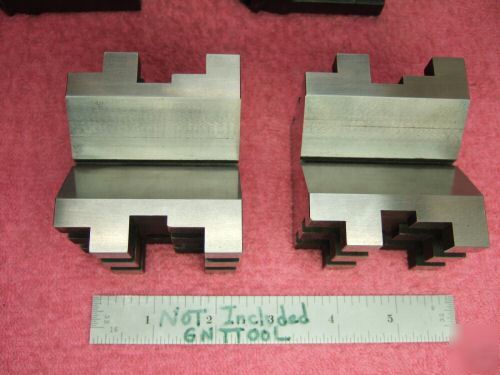 Starrett 568 v-blocks (2) w/clamps xlnt toolmaker 