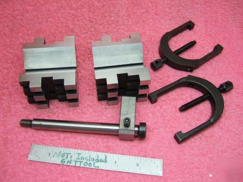 Starrett 568 v-blocks (2) w/clamps xlnt toolmaker 