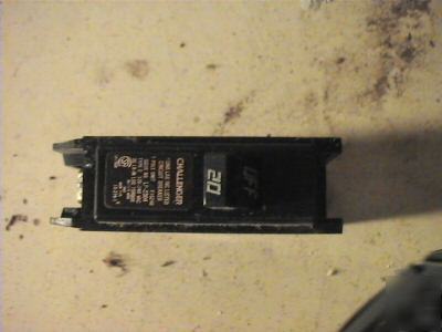 Used challenger c & hc type 1 & 2 pole circuit breaker