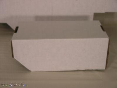 Bin boxes 8 x 12 x 4.5 in white corrugated 50 aaa box