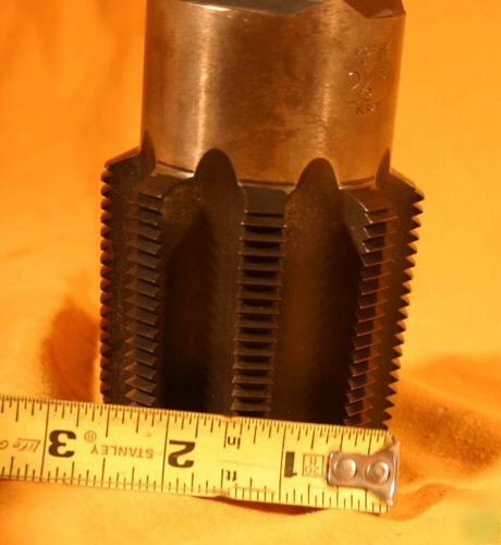 Morse pipe tap 2-1/2 -8 tpi npt ridgid cut usa hand