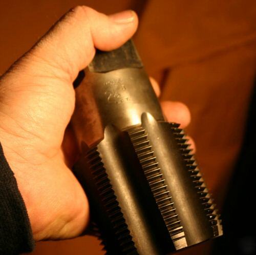 Morse pipe tap 2-1/2 -8 tpi npt ridgid cut usa hand