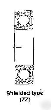 Ntn deep groove ball bearing - 6300 series - 6322ZZC3