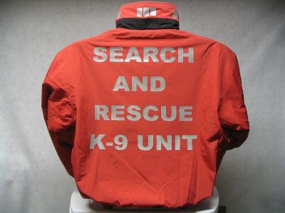 Reflective k-9 search & rescue jacket, sar, sar k-9, 2X
