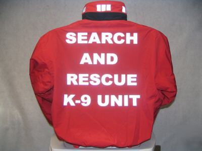 Reflective k-9 search & rescue jacket, sar, sar k-9, 2X