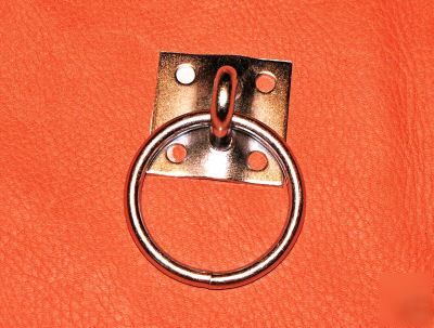 Set of four tie ring plate, zinc plated, 4 pc.