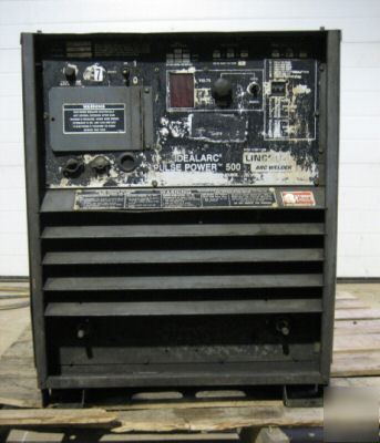 Lincoln pulse power supply 500 welder mig stick 3 phase