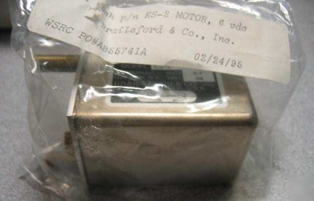 Brailsford & co es-2 6V dc motor t-sl