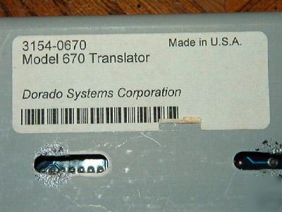 Dorado systems model 670 translator