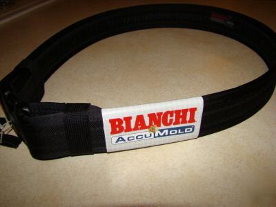 Large bianchi accumold 7200 duty belt- police, uspsa 