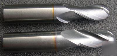 2 carbide ball end mills 11/16 & 3/4 4