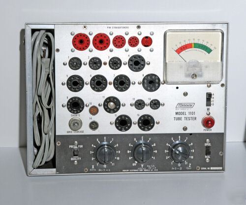 Mercury 1101 emission vacuum tube tester