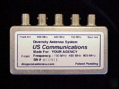  no holes hidden antenna 440 / 146 mhz ham radio vers