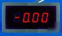 3Â½ digital red led dc 0~Â±2A amp panel meter