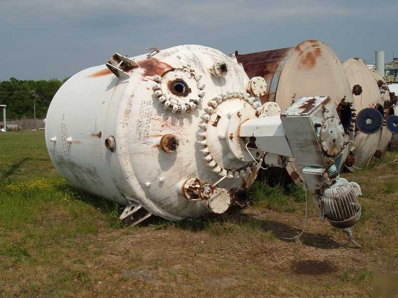 4000 gal pfaudler reactor tank w 25 hp chemineer mixer