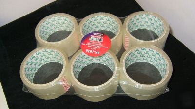 6 roll clear packaging tap shipping packing sealing 2