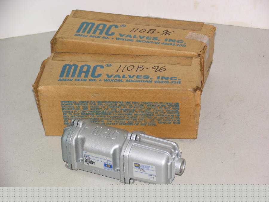 Mac single operated solenoid valve