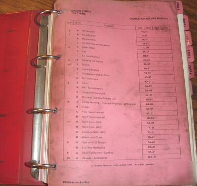 Massey ferguson 2625-3545 tractor service repair manual
