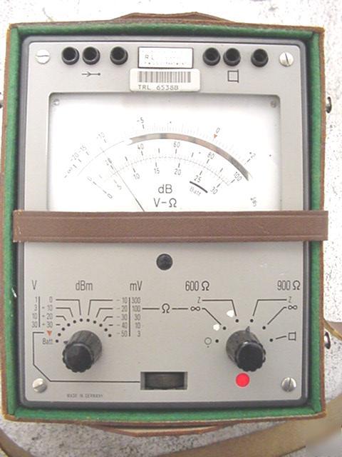 Siemens wk 5308 level meter +30/-60DBM 30HZ - 30KHZ