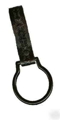 Hwc police duty leather flashlight ring bw c / d cell