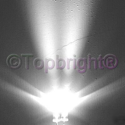 200X ultrabright white led 5MM 50,000MCD free r&s/h