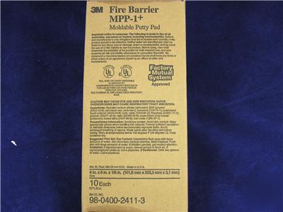 3M fire barrier moldable putty, (box of 10 4