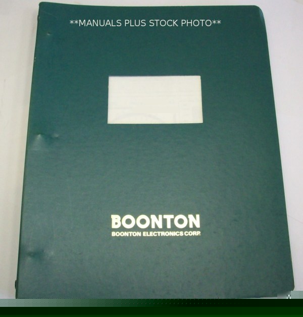 Boonton 75D operating manual - $5 shipping 