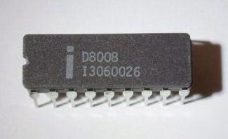 D8008 vintage intel cpu ceramic rare 1970's