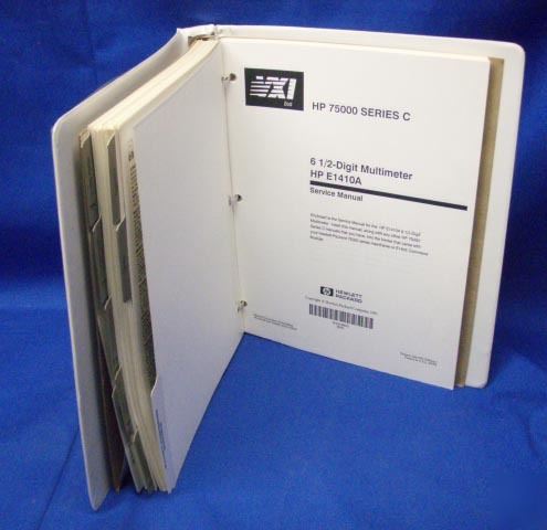 Hp E1410A 6 1/2 digit multimete user's & service manual
