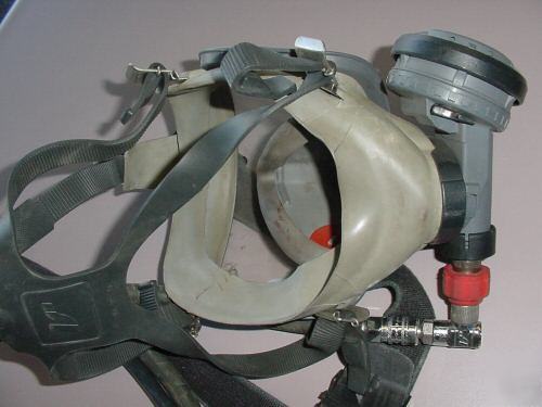 Interspiro air pack regulator face mask fireman mine