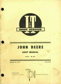 John deere i&t shop service shop manual 2040 series g