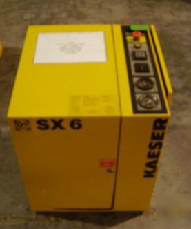 Kaeser sx 6 rotary screw air compressor 5HP: 21 cfm