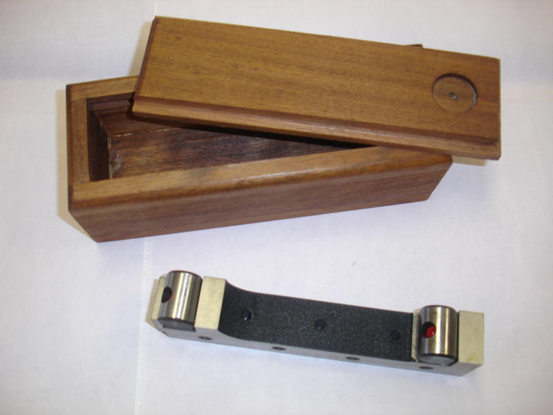Machinist tool 6 inch sine bar w/ wooden case