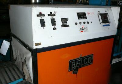 Belco 350F belt-driven shrink pkgr., 3'X20