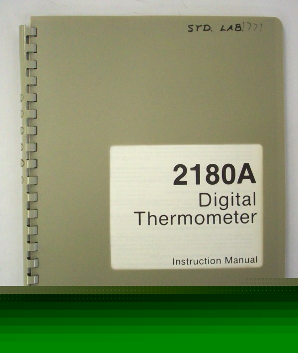 Fluke 2180A digital thermometer op/service manual