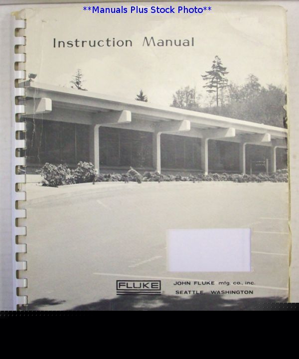 Fluke 51/52 service manual - $5 shipping 