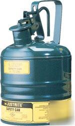 Justrite type i safety can - 1 gallon (green)