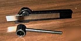 Lathe cut-off parting mini tool holder 9/16 w/blade