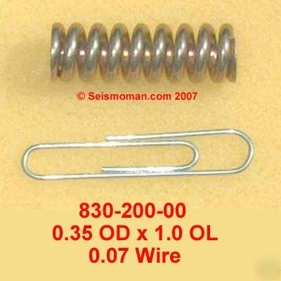 10 compression springs 0.35 od x 1.0 ol x 0.07 wire