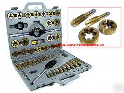 45 pcs large titanium tungsten tap and die sae big inch