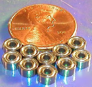 10 miniature bearing 2MM x 5 2MM x 5MM x 2.5 bearings
